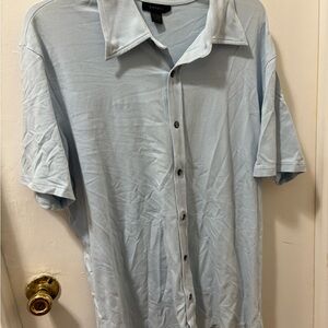 Blue button down shirt